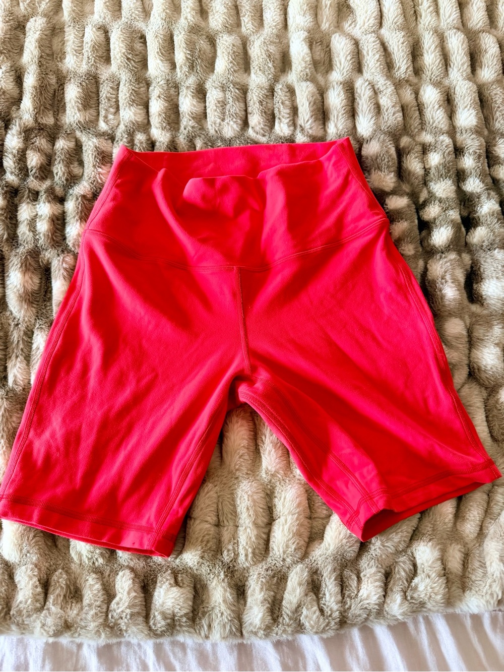 lululemon athletica Women's High-Rise Bike Shorts in Bright Pink